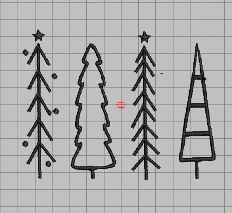 Farmhouse Christmas Tree Embroidery Design - Etsy