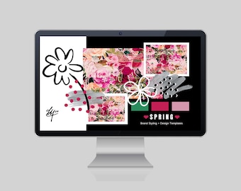 SPRING Botanicals • Brand Styling & Design Templates (Social + Digital Media Kits) Design Ready Image BUNDLE!