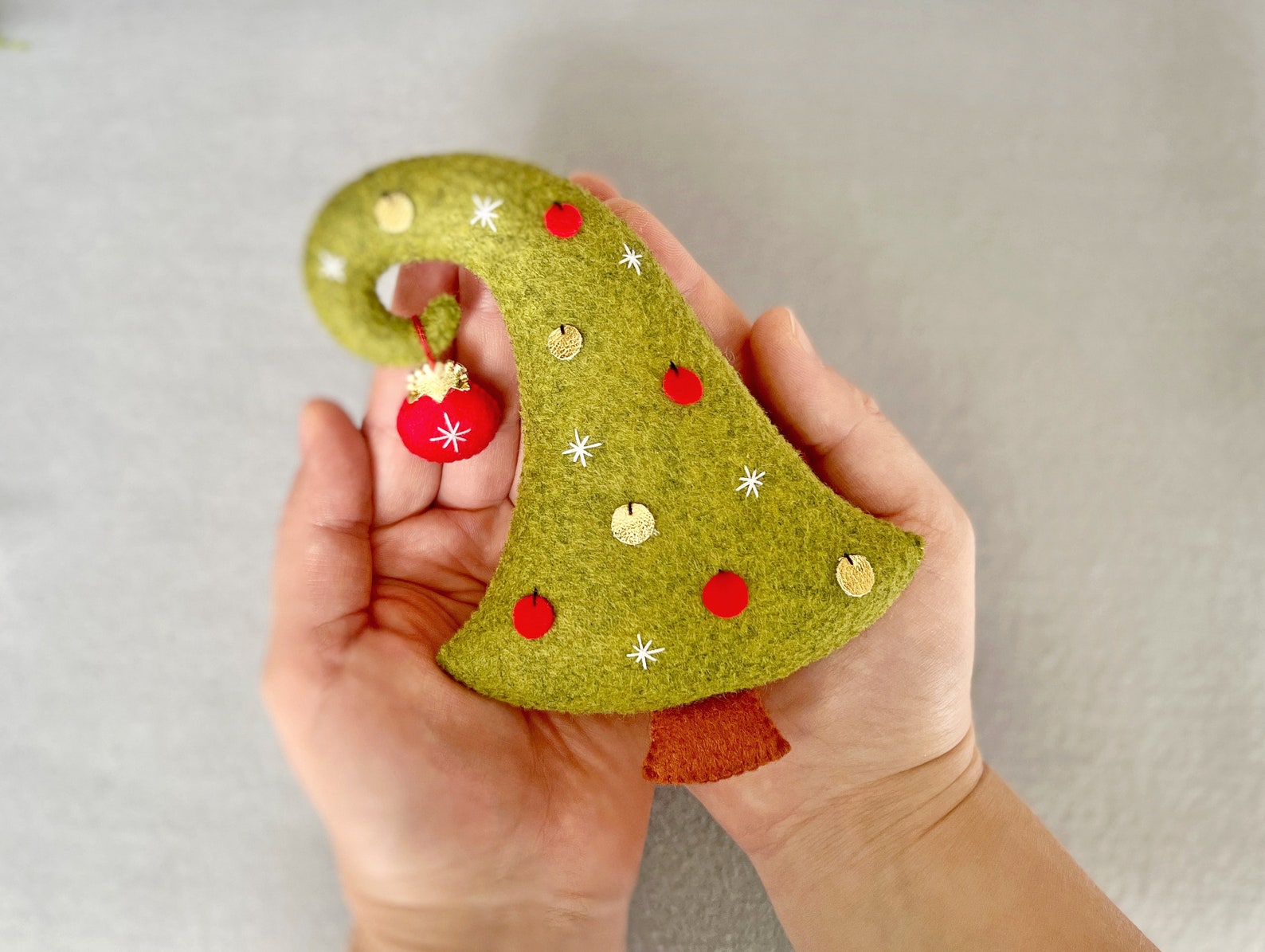 Sewing Pattern Felt Christmas Tree Decor PDF SVG Template Etsy