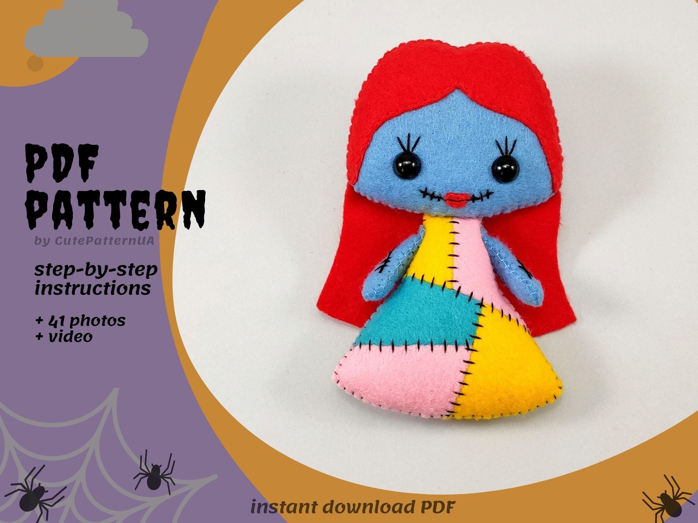 Sally doll sewing pattern Halloween Nightmare Before - Etsy España