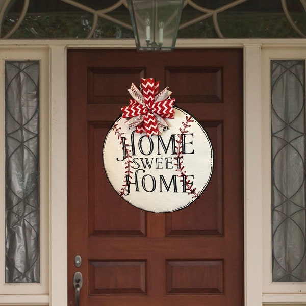 Baseball Door Hanger Etsy