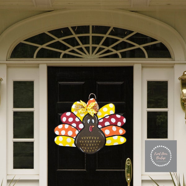 Burlap Turkey Door Hanger