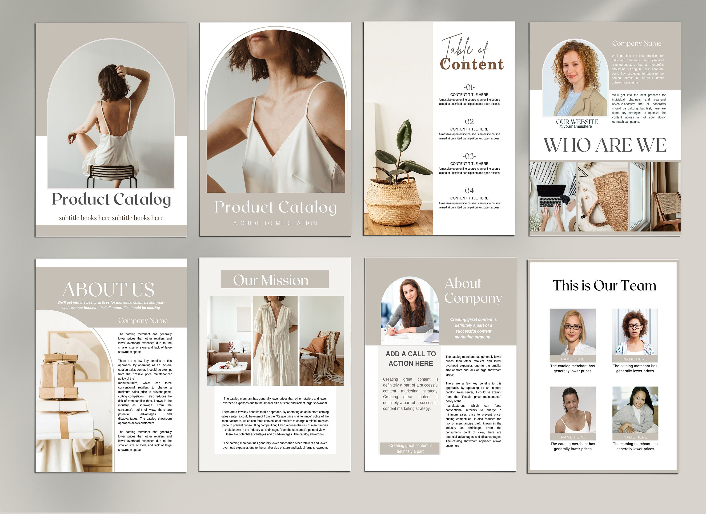 Catalog Template For Canva Line Sheet For Wholesale Etsy