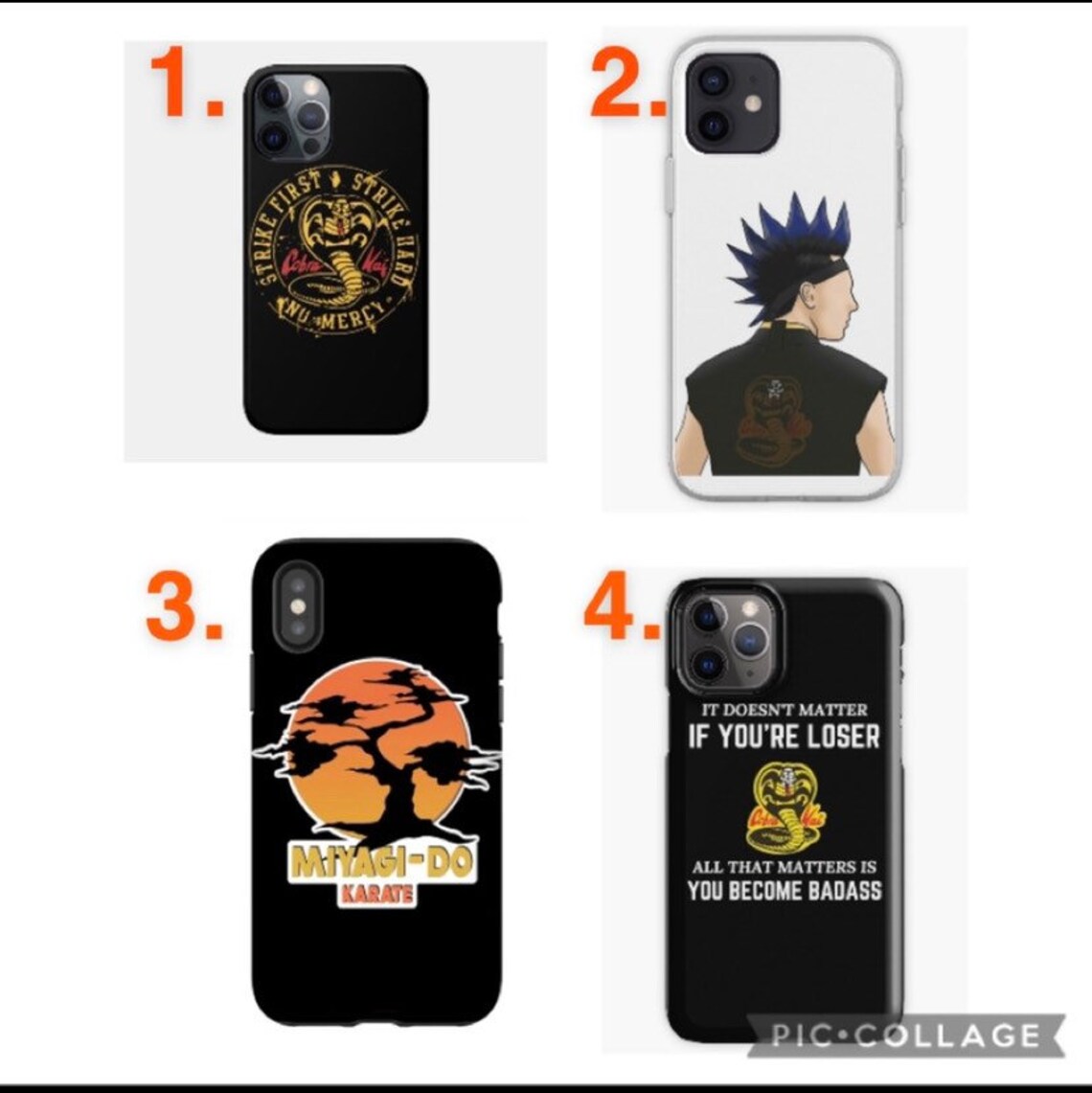 Cobra Kai Phone Cases Miguel Diaz Hawk eli moskowitz Etsy
