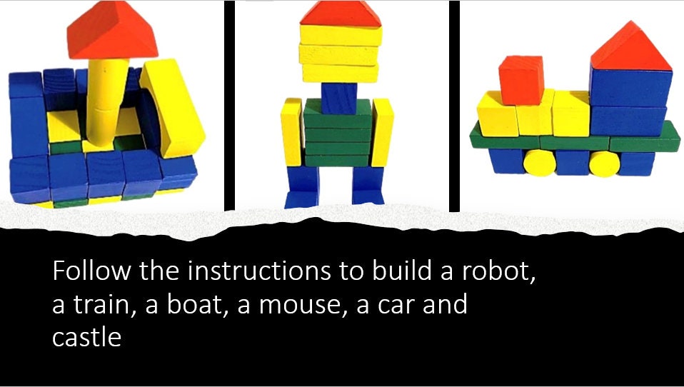 Autism building blocks book childrens learn through Etsy