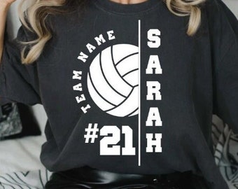 Volleyball Team SVG, Personalized Shirt Template (Digital Download)