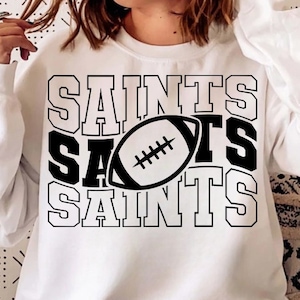 Saints football svg, Saint football svg, Saints football png, Saints svg, Saints mascot svg, Saints football design, Cricut, Silhouette Svg