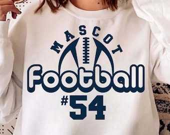 Football Team SVG, Name and Number Template (Digital Download)