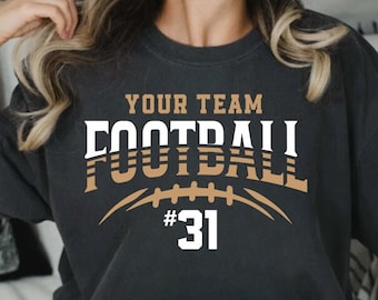Football Team SVG Template, Shirt Design, Cricut, Silhouette (Digital Download)