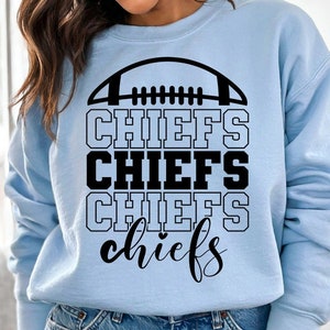 Stacked Chiefs SVG, Chiefs png svg, Chiefs School Team svg, Chiefs Mascot svg, Chiefs Football svg, Chiefs Cheer svg, Chiefs Vibes svg