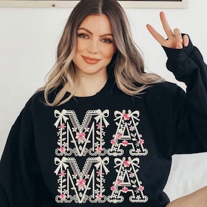 Lace Mama Coquette Png, Mama Png, Lace Coquette Bow Png, Mama Chinoiserie Png, Mama Varsity Png, Mothers Day Png, Gift for Mom, Sublimation