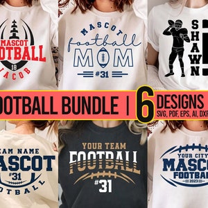 Football Team Template Bundle Svg, Eps Dxf Png, Football Shirt, Player Shirt, Team Svg, Football Team Logo, Sublimation, Cricut, Silhouette