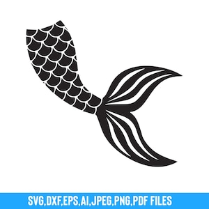 Mermaid tail svg, Mermaid tail png, Clipart, EPS, PNG, PDF, dxf, Cricut, Silhouette Cut File, Sofortiger digitaler Download