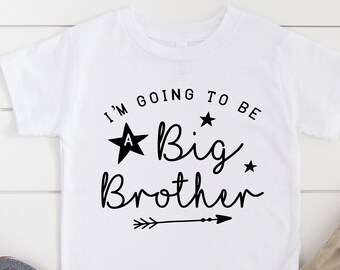 Camiseta de Gran Hermano / Camiseta de Hermano / Camiseta de Anuncio de Embarazo / Camiseta de Revelación de Nuevo Bebé / Camiseta de Gran Hermano