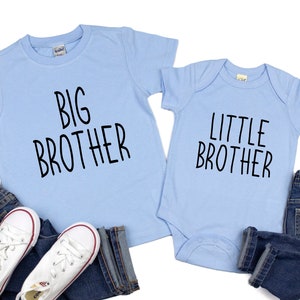 T-shirts assortis Big Brother Little Brother / Tenue pour nouveau-né Brother Little Brother