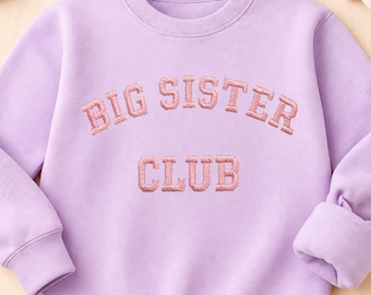 Sudadera bordada del club de hermanas mayores
