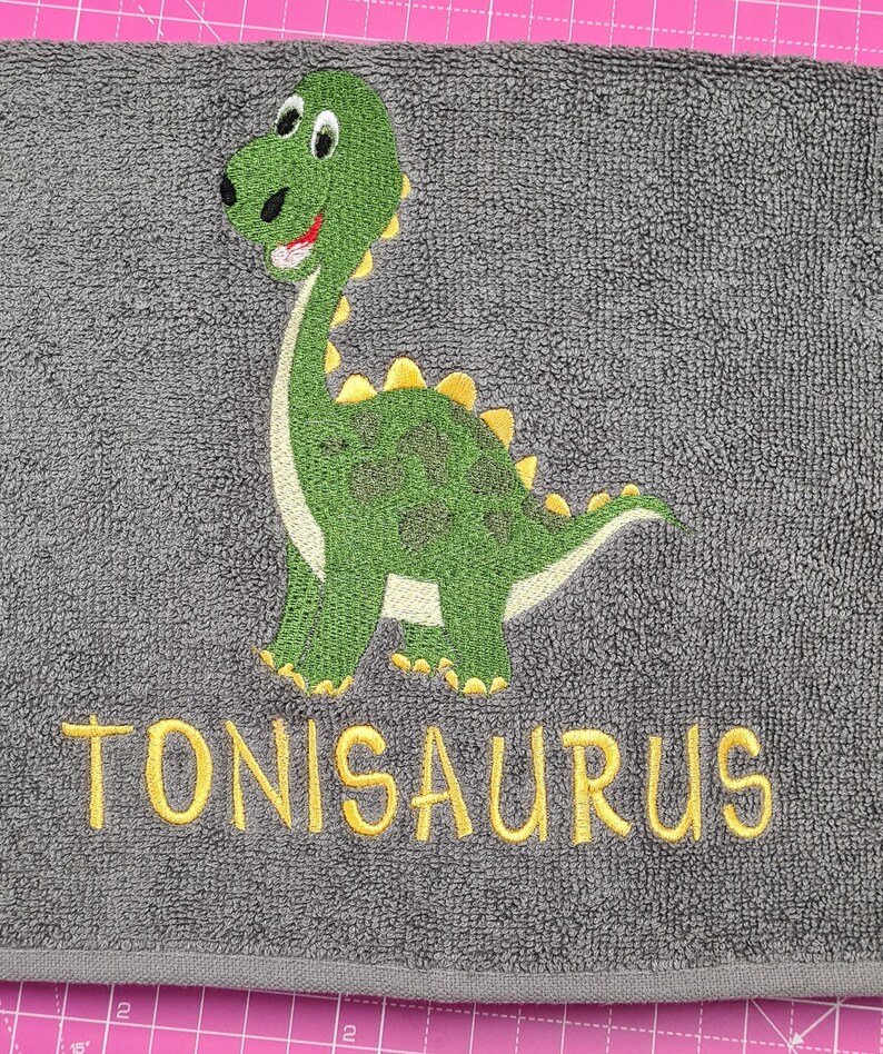 Personalised Dinosaur Towel