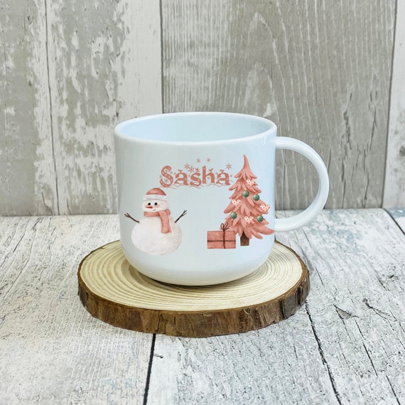 Kids Christmas Unbreakable Mug / Boho Xmas Mug / Hot Chocolate Mug / Unique  Gift For Her Him 6oz Polymer Mug