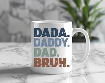 Taza de 325 ml para el Día del Padre, Papá, Papi, Hermano, Dada