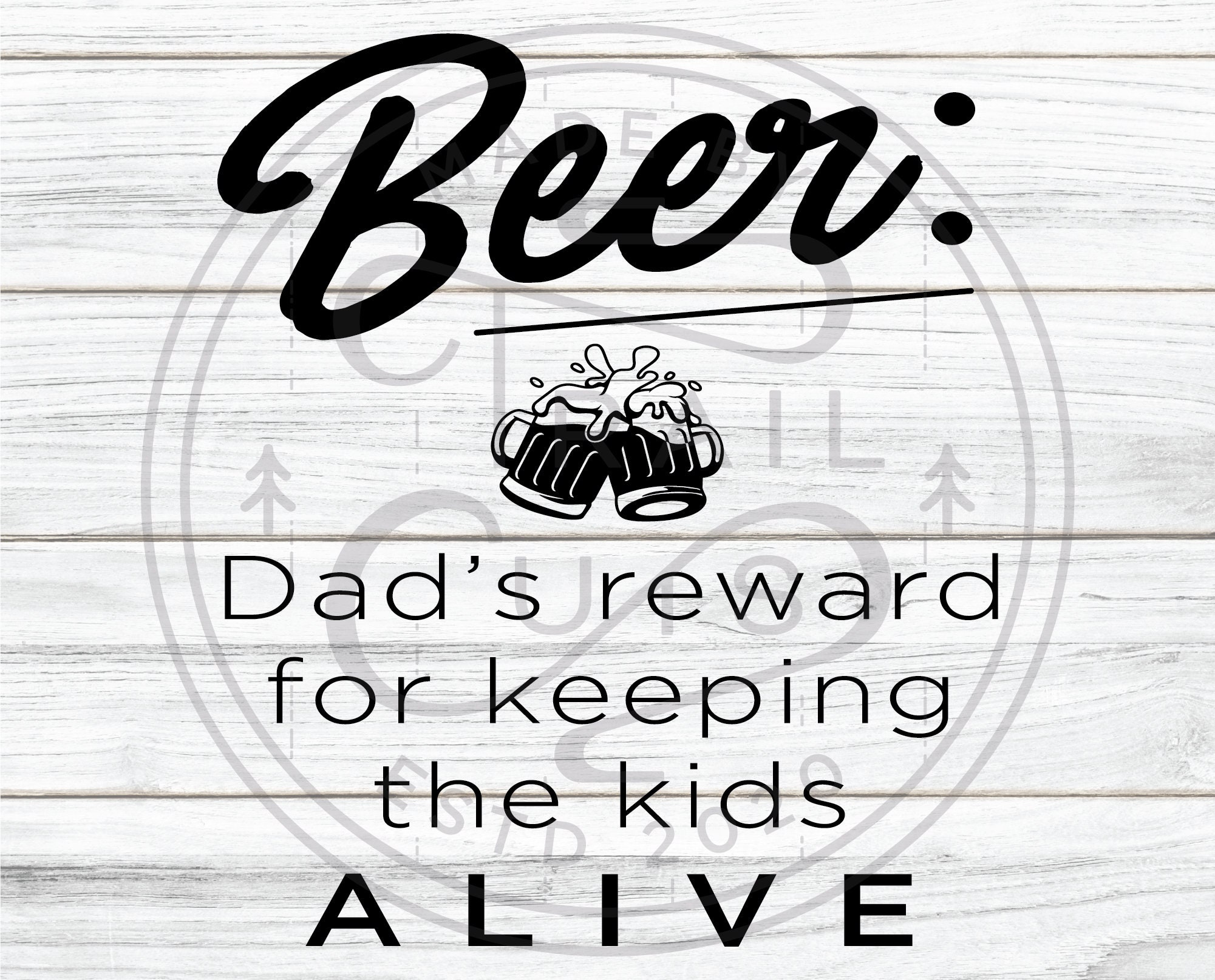 Download Dad's Beer SVG Fathers Day SVG Dad's Beer Reward For | Etsy