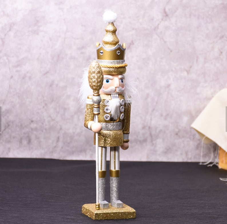 Large Nutcrackers 17'' Golden King Nutcrackers Etsy