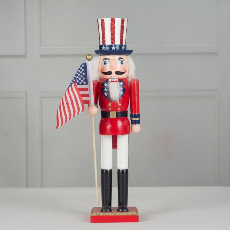 Large Nutcrackers 15'' USA Uncle SAM Nutcrackers Etsy