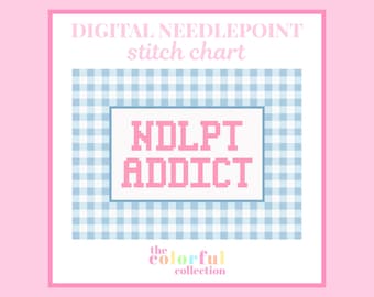 Gráfico de bordado para adictos de NDLPT: patrón de punto de cruz digital