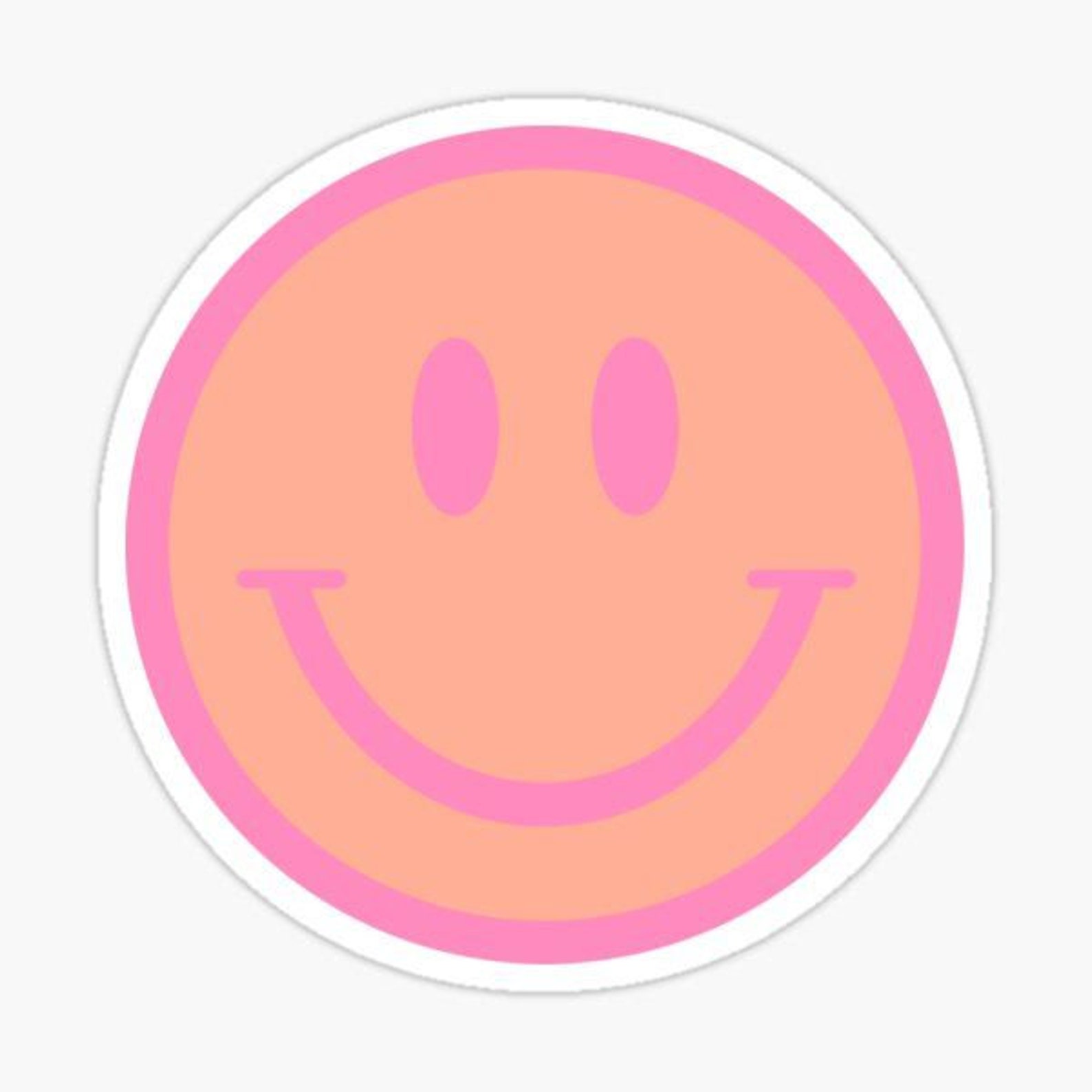 Smiley Face sticker laptop sticker preppy sticker girly Etsy