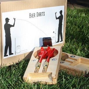 Beer Darts: The active drinking game for dart lovers, perfect for festivals, gifts for men, birthdays, Father's Day, games, darts