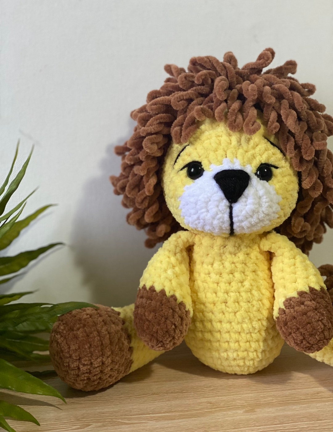Crochet Lion Plushie Amigurumi Handmade Stuffed Toy Lion - Etsy