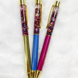 Floating glitter pens, After the Party, glitter pens, gifts for her, Rainbow set