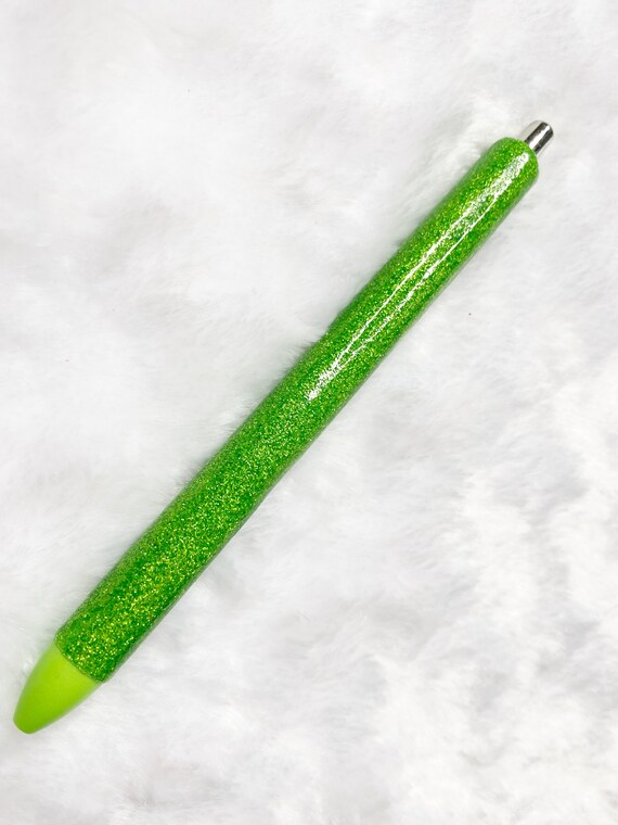 Click Glitter Pen, Lime , Gel Pen, Glitter Pen, Gifts for Her, Functional  Gift, Personalized Pen, Anytime Gift 