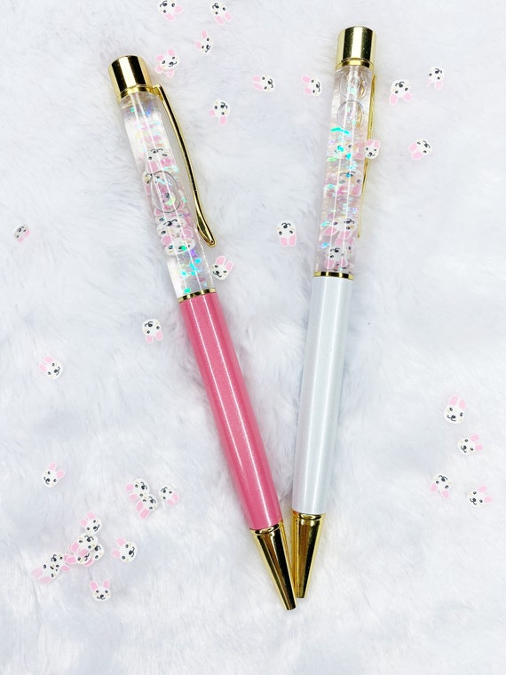 Glitter Pens, Floating Glitter Pens, Pretty Pens, Sparkly Pens, Planner Pens,  Journal Pens, Silver Sparkles 