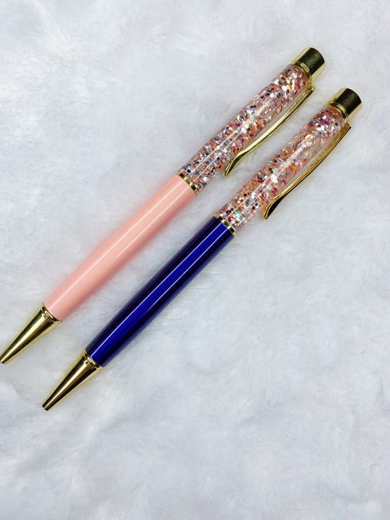 Glitter Pens, Floating Glitter Pen, Champagne Eve, Sparkling Pen,  Functional Gift, Gift Pens 