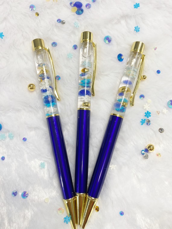 Glitter pens, Winter Snowflake, pretty pens, stationery, planner pens,  journal pens, student pens