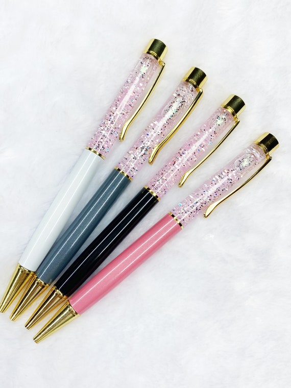 Glitter Pens, Floating Glitter Pens, Pretty Pens, Sparkly Pens, Planner  Pens, Journal Pens, Silver Sparkles 