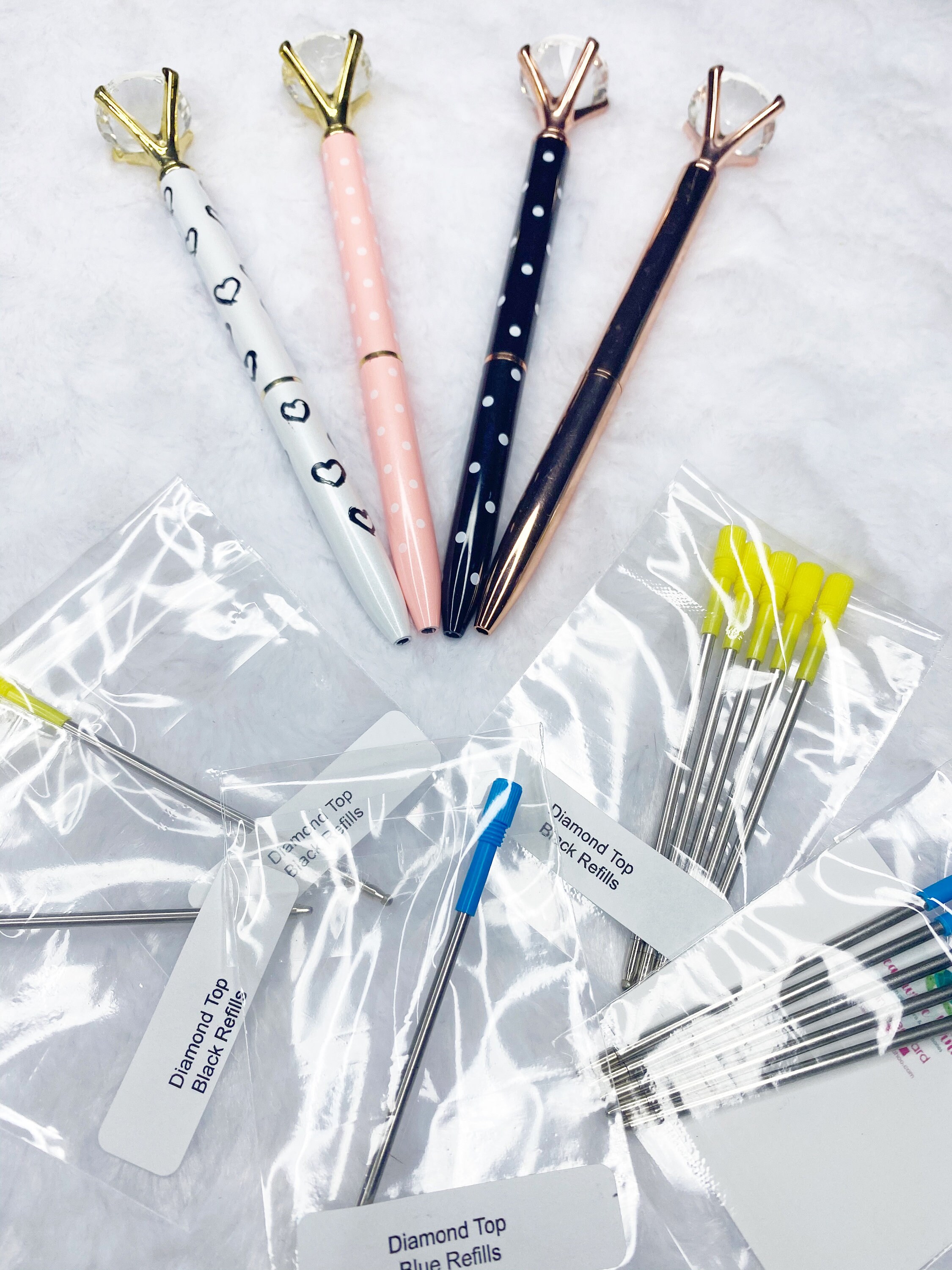 Diamond Top Pen Ink Refills Glitter Pen Refill Ink Refill Etsy