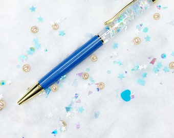 Glitter pens, midnight carriage, floating glitter pens, pretty pens, sparkly pens, planner pens, functional gift