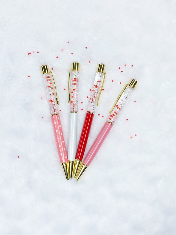 Glitter Pens, Floating Glitter Pens, Pretty Pens, Sparkly Pens, Planner Pens,  Valentine Pereils 