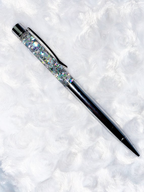 Floating Glitter Pen, Silver City, Glitter Pen, Admin Gift