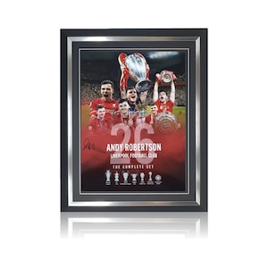 Andy Robertson Hand Signed 12&quot; X 16&quot; Montage in Classic Frame
