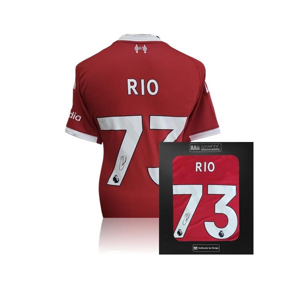 Rio Ngumoha Hand Signed Liverpool 2025-26 Home Shirt in AAA Gift
