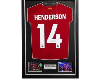 ジョーダン・ヘンダーソン直筆サイン入りリバプール 2021-22 サッカー