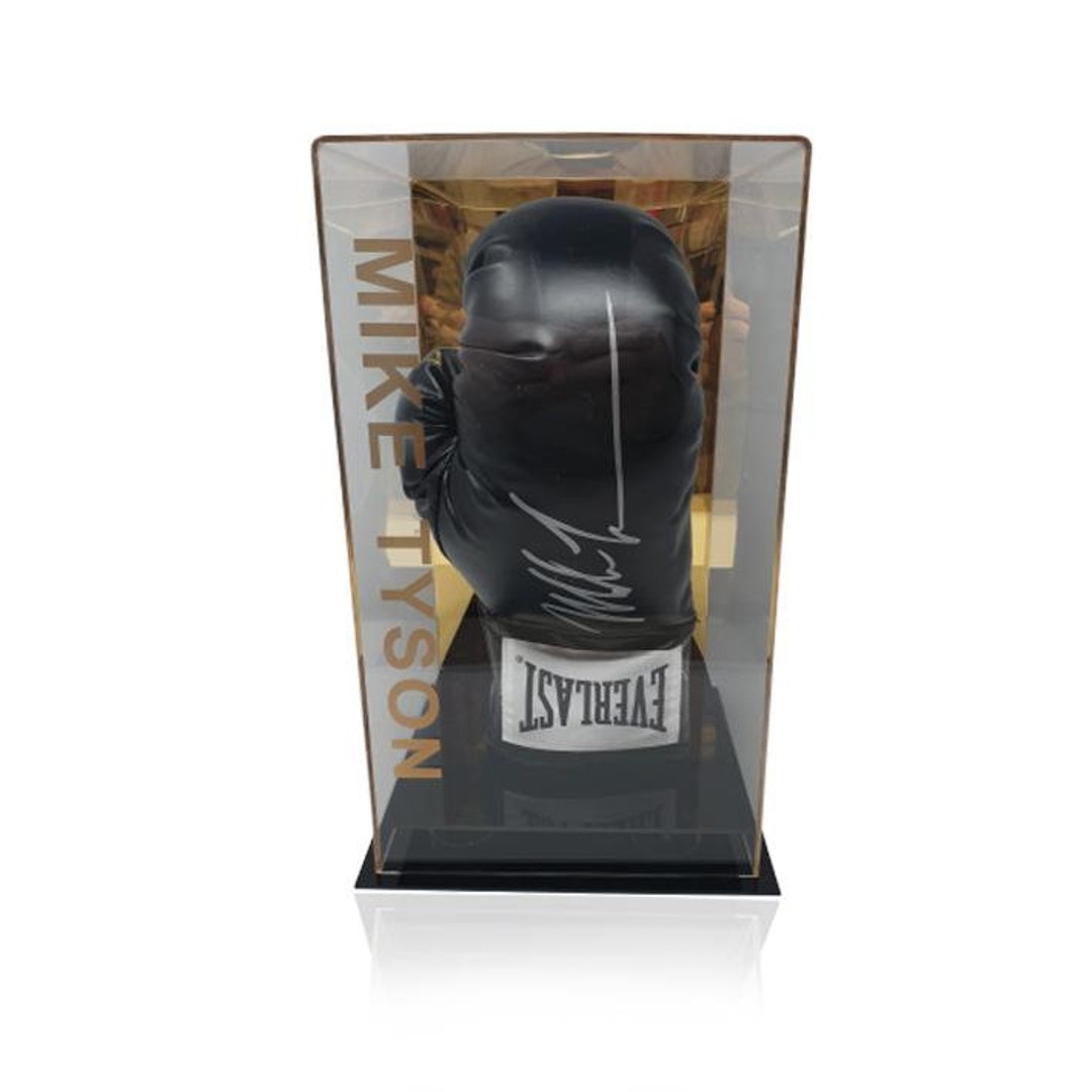 Gants de boxe noir Everlast signé Mike Tyson COA JSA