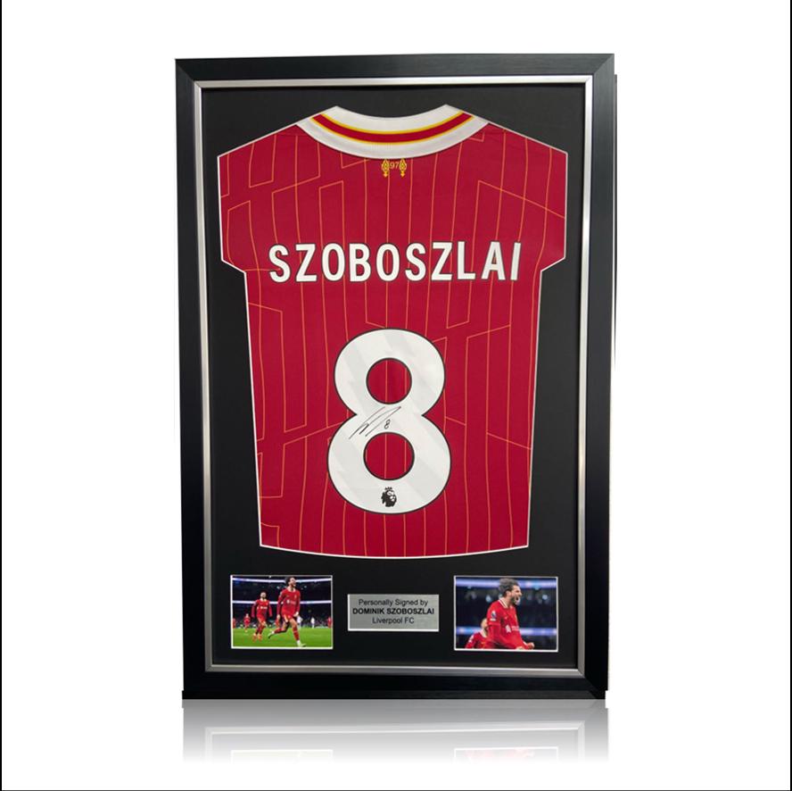 Dominik Szoboszlai Hand Signed Liverpool 2024-25 Home Shirt in