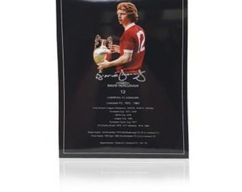 David Fairclough Hand Signed HITACHI Honours Shirt in Deluxe Classic Frame 