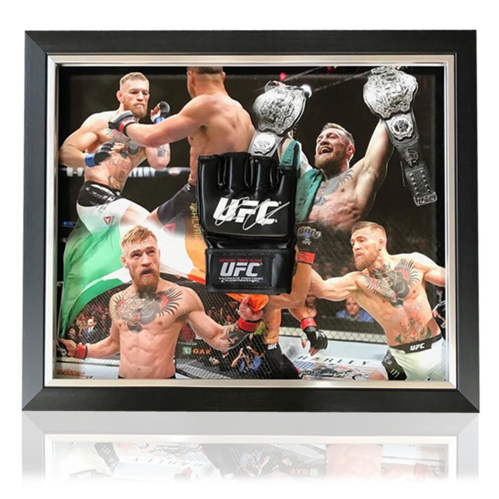 Conor Mcgregor Hand Signed MMA Glove in Deluxe Dome Frame