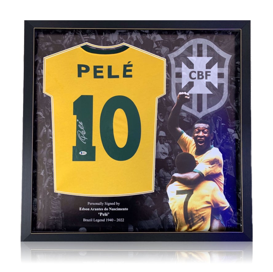 pele signed shirt