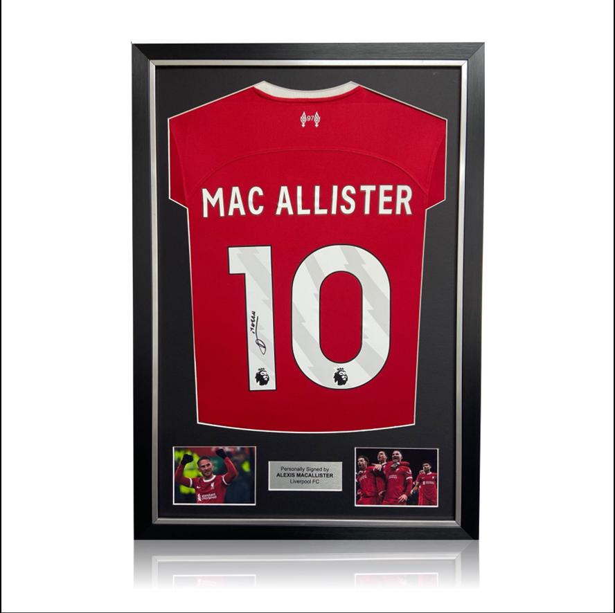 アレクシス・マカリスター直筆サイン入りリバプール 2023-24 ホーム