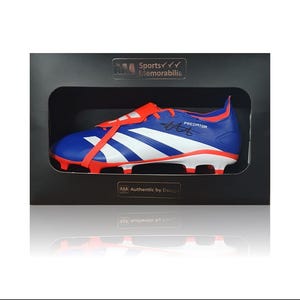 Trent Alexander-Arnold Hand Signed Blue/Red/White &#39;PREDATOR&#39; Boot in AAA Gift Box